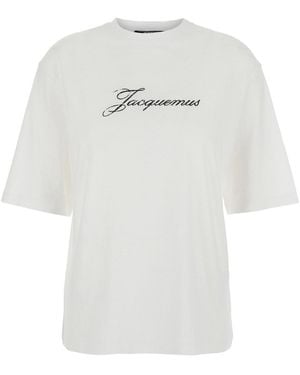 Jacquemus T-Shirt With Round Neck - White