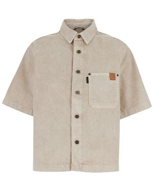 Haikure Shirt With Classic Collar - Natural