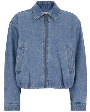 MICHAEL Michael Kors Giubbotto Con Colletto Clasico E Placca Logo Sul - Blu