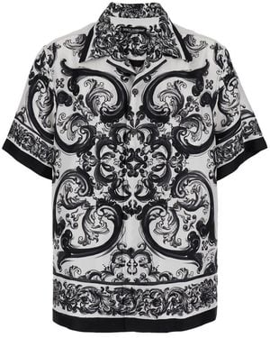 Dolce & Gabbana Silk Short-Sleeve Shirt - Multicolour
