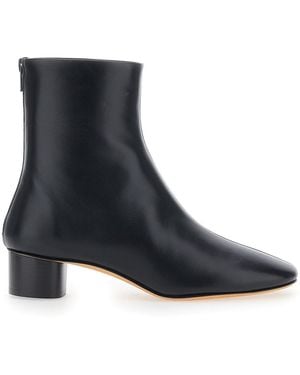 Le Monde Beryl 'Carole' Ankle Boots With Medium Block Heel - Black