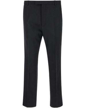 Gucci Tailored Trousers With Tonal Logo Lettering - Blue