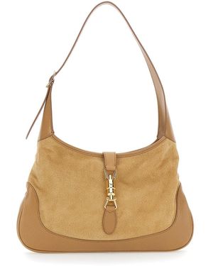 Gucci Borsa A Spalla 'Jackie 1961' Con Tracolla Regolabile E Chiusura - Neutro