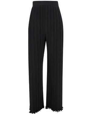 Lanvin Pleated Pants With Invisible Zip - Black