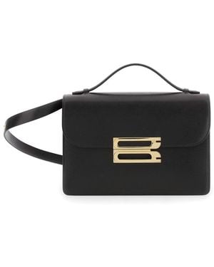 Victoria Beckham 'Dorian' Shoulder Bag With Adjustable And Removable Shoulder Strap And Logo Plaque On The Front - Black