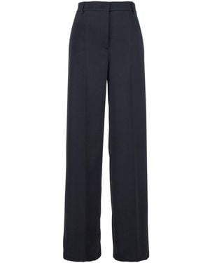 Plain Tailored Trousers - Blue