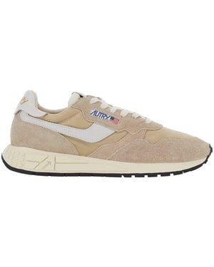 Autry Sneakers With Leather Details - White