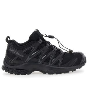 Salomon 'xa Pro 3d' Black Trainers With Logo Patch On The Side And Panelled Design In Tech Fabric Unisex