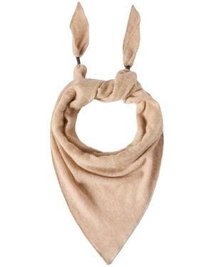 Brunello Cucinelli Rectangular Scarf With Monili Details - White