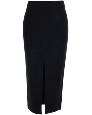 Pinko Cannes Gonna Knitted Milano Stitch - Black