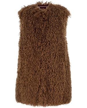 The Seafarer 'Monny' Vest With Open Front - Brown