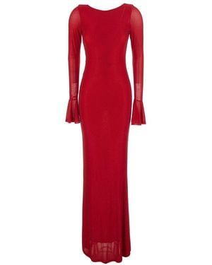 Twentyfourhaitch Algedi Long Dress Siren Line - Red