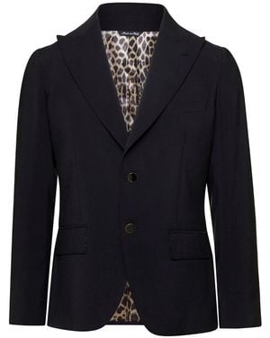 Reveres 1949 Single-Breasted Blazer With Notched Revers - Blue