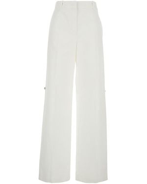 Fendi Straight-Leg Trousers - White