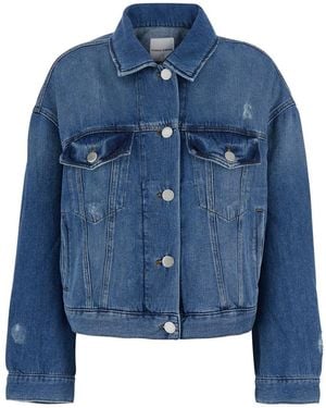 Pinko Giubbotto Con Colletto Classico E Due Tasche Applicate Sul Front - Blu