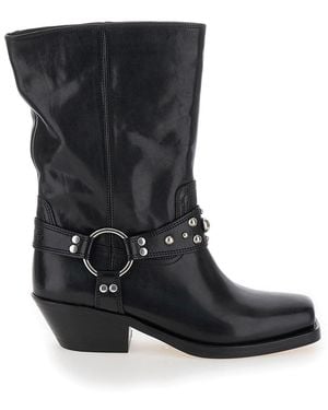 Isabel Marant Stivaletti 'Anyta' Con Borchie - Nero