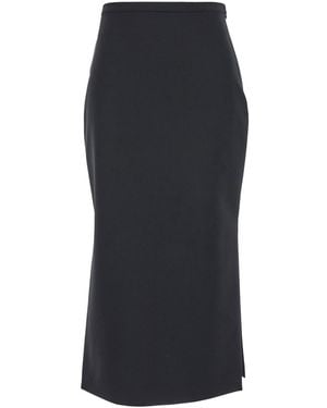 Philosophy Di Lorenzo Serafini Pencil Skirt With Slit - Black