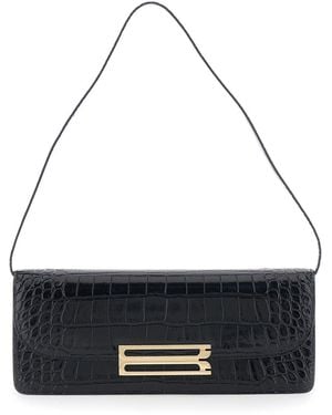 Victoria Beckham Clutch Dorian East-West Calf Leather - Black