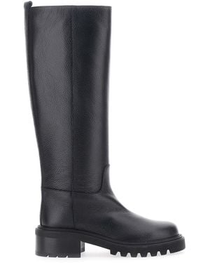 Via Roma 15 Knee-High Slip-On Boots - Blue