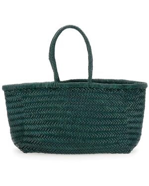 Dragon Diffusion 'Triple Jump' Tote Bag With Two Top Handles And - Green