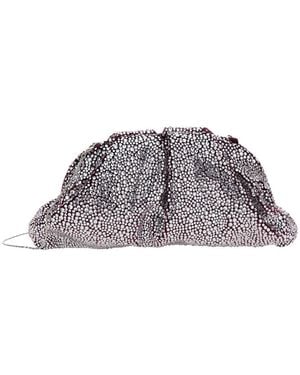 Twentyfourhaitch 'Mirach' Clutch With Clasp Closure And Chai - Gray