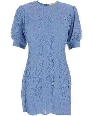 MICHAEL Michael Kors Mini Dress With Lace Design - Blue