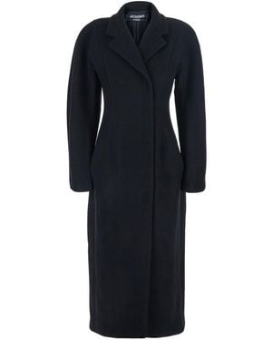Jacquemus 'Le Manteau Curvo' Double-Breasted Coat With Notched R - Blue