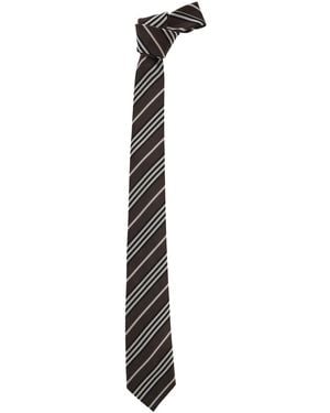 Saint Laurent Silk Strips - White