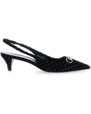Gucci 'Erin' Décolleté With Clamp On The Front - Black