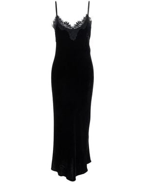 Gold Hawk Abito Lungo 'Claire' Smanicato Con Scollo A V E Dettagli In - Nero