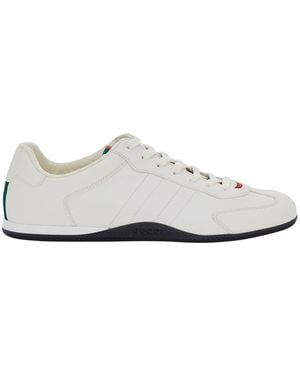 Gucci 'Elan New' Trainers With Web Detail On The Back - White