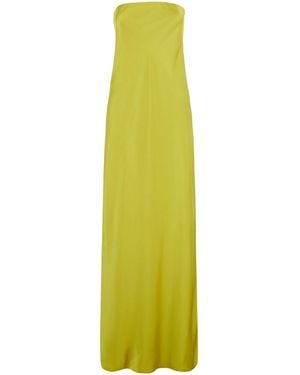 Norma Kamali 'Bias' Long Dress With Sleeveless Design - Green