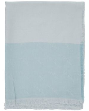 Twinset Fringed Edge Scarf - Blue
