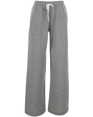 Polo Ralph Lauren Trousers With Elasticated Waist And Drawstring And - Grey