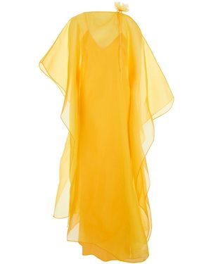 ‎Taller Marmo Sza' Caftan With Semi-Transparent Design - Yellow