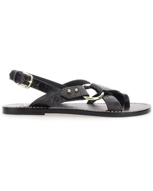 Soeur Florence Leather Sandals For - White