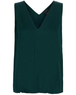 Antonelli 'Bergamo' Top With V-Neck - Green