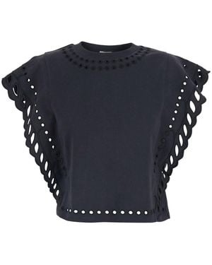 Isabel Marant Marant Étoile Odyle Cotton T-Shirt - Blue
