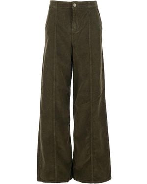 Twinset Pants With Belt Loops - Green