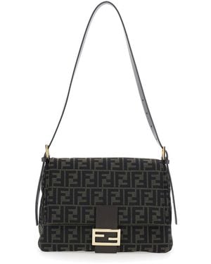 Fendi Flap 26325 Ff Jacquard - Black
