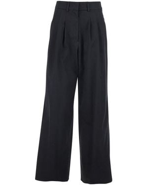 PT Torino 'Frankie' Trousers With Belt Loops And Two Back Welt Pock - Blue