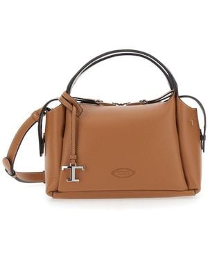Tod's Apa Bauletto Zip Mini - Brown