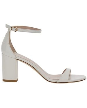 Stuart Weitzman Nudist Block 75 - White