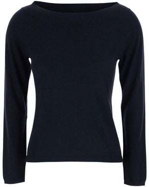 Max Mara 'Faretra' Jumper With Boat Neck - Blue