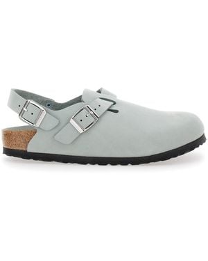 Birkenstock 'Tokio' Mules With Buckles On The Front And Bac - White