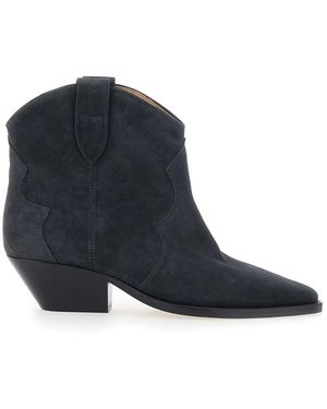 Isabel Marant 'Dewina' Ankle Boots With Medium Heel - Black