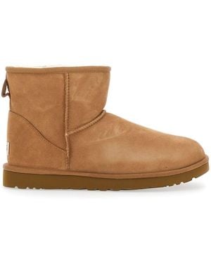 UGG Stivaletti 'Classic Mini' Con Patch Logo Sul Retro E Interno - Marrone