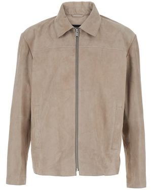 Arma Jacket With Classic Collar - Natural