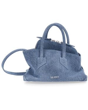The Attico 'La Passeggiata' Mini Bag With Two Top Handles - Blue