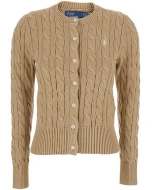 Polo Ralph Lauren Cttncblcardi-Long Sleevecardigan - Natural
